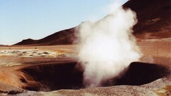 Landscapes Mountains smoke Holes deserts