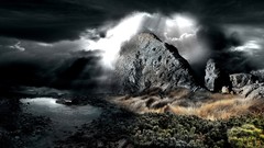 Landscapes Mountains sunlight HDR Photography