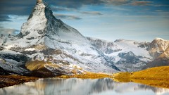 Landscapes Mountains switzerland lakes matterhorn Wallis