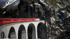 Landscapes Mountains switzerland trains
