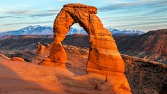 Landscapes Mountains Utah arches national park deserts rock 