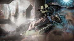 Landscapes Mountains vehicles science fiction fan art halo 