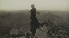 Landscapes Mountains woman rocks old photography Félix Thiollier