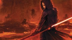 Landscapes Movies lava star wars science fiction lightsabers 