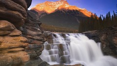 Landscapes nature alberta falls national park jasper national 