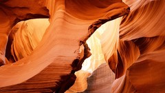 Landscapes nature Arizona Antelope Canyon rock formations