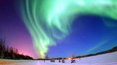 Landscapes nature aurora borealis