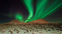 Landscapes nature aurora borealis