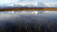 Landscapes nature autumn Alaska ponds