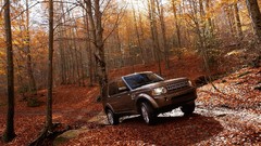 Landscapes nature autumn cars SUV Land Rover Offroad vehicles 