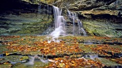 Landscapes nature autumn rivers