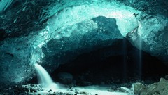Landscapes nature bay glacier Alaska national park ice cave