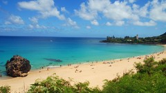 Landscapes nature bay Hawaii Beaches oahu