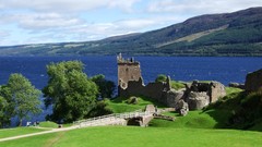 Landscapes nature blue Green Scotland Castles