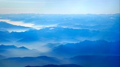 Landscapes nature blue Mountains skyscapes