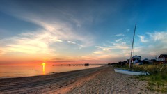 Landscapes nature Boats