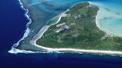 Landscapes nature Bora Bora aerial