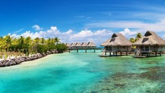 Landscapes nature Bora Bora French Polynesia Beaches resort