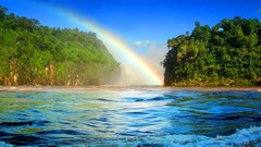 Landscapes nature Brazil rainbows