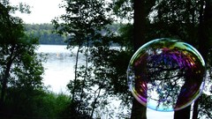 Landscapes nature bubbles