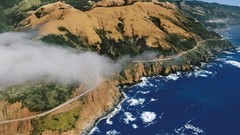 Landscapes nature California aerial view Highways