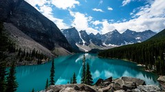 Landscapes nature Canada lakes moraine lake