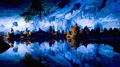 Landscapes nature China reeds caves flute crystal palace