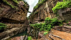 Landscapes nature China waterfalls national park forests