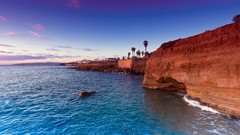 Landscapes nature cliffs skies