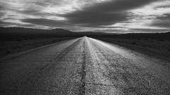 Landscapes nature clouds asphalt roads monochrome skies
