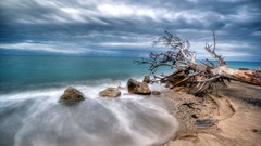 Landscapes nature clouds Beaches