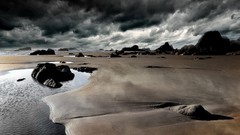 Landscapes nature clouds Beaches