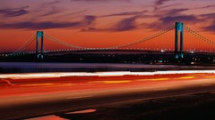Landscapes nature clouds Bridges Verrazano-Narrows Bridge
