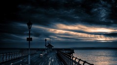 Landscapes nature clouds dock skyscapes