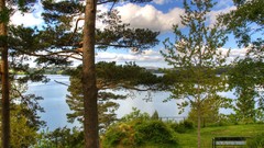 Landscapes nature clouds forests