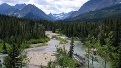 Landscapes nature clouds forests