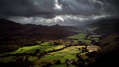 Landscapes nature clouds hills
