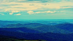 Landscapes nature clouds hills forests