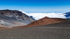 Landscapes nature clouds hills horizon Hawaii cliffs USA deserts