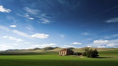 Landscapes nature clouds House south Derelict