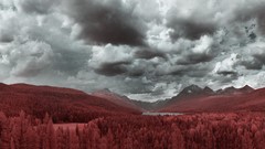 Landscapes nature clouds lakes infrared infrared photography 
