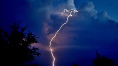 Landscapes nature clouds Lightning storm skies Zeus
