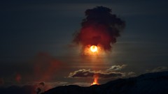 Landscapes nature clouds moon Volcanoes national geographic 