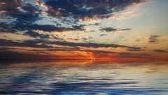 Landscapes nature clouds ocean