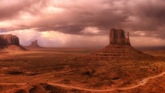 Landscapes nature clouds red Utah rocks national park skies 