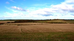 Landscapes nature clouds Scotland fields HDR Photography