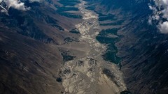 Landscapes nature clouds simple canyon rivers minimalistic 
