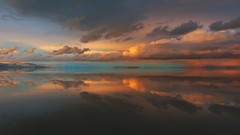 Landscapes nature clouds storm