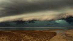 Landscapes nature clouds storm bay mother