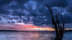 Landscapes nature clouds surface evening